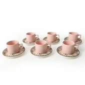 Keramika Pink Woods Stackable Çay Takımı 12 Parça 6 Kişilik 22641 - 7