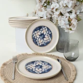Keramika Wave Flow Nordic Pasta Tabağı 22 Cm 6 Adet 22748 - 7