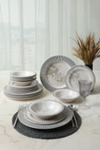 Keramika Deep Moon Assos Yemek Takımı 18 Parça 6 Kişilik 22886-87 - 1