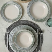 Keramika Deep Green Assos Yemek Takımı 24 Parça 6 Kişilik 22644 - 5