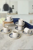 Keramika Wave Flow Nordic Kahve Takımı 12 Parça 6 Kişilik 22750-51 - 1