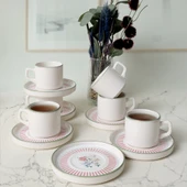 Keramika Rose Line Stackable Çay Takımı 12 Parça 6 Kişilik 22910-12 - 2