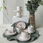 Keramika Rose Line Nordic Kahve Takımı 12 Parça 6 Kişilik 22910-12 - 2