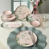 Keramika Pink Woods Kahvaltı Takımı 12 Parça 6 Kişilik 22639-41 - 2