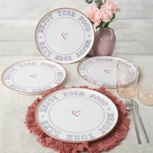 Keramika Enjoy Your Food Nordic Servis Tabağı 28 cm 4 Adet 22973 - 6