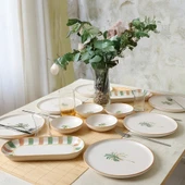 Keramika Bronze Palmiye Kahvaltı Takımı 12 Parça 6 Kişilik 22900-01 - 5