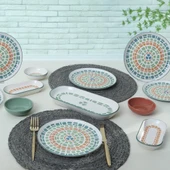 Keramika Etnik Kahvaltı Takımı 13 Parça 6 Kişilik 22554 - 2