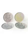 Keramika Leaf Harmony Nordıc Pasta Tabağı 22 Cm 4 Adet / 22974-77 - 3