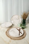 Keramika Soft Flora Nordic Servis Tabağı 28 Cm 6 Adet 22980 thumbnail 4