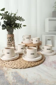 Keramika Deep Collection Mottolu Stackable Çay Takımı 12 Parça 6 Kişilik 22650-55 - 2