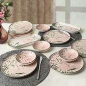 Keramika Pink Woods Kahvaltı Takımı 12 Parça 6 Kişilik 22639-41 - 5