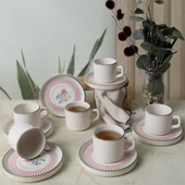 Keramika Rose Line Stackable Çay Takımı 12 Parça 6 Kişilik 22910-12 - 4