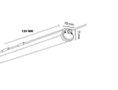 120 Cm, 40 Watt Etanj Armatür, 3600 Lümen Led Etanj Armatür, Beyaz Işık, Kaliteli Etanj Armatür thumbnail 2