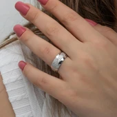 Grek Desenli Çift 925 Gümüş Alyans Yüzük thumbnail 10