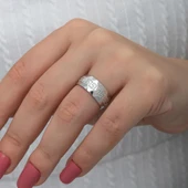 Grek Desenli Çift 925 Gümüş Alyans Yüzük thumbnail 6