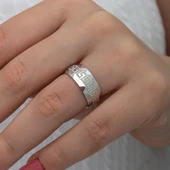 Grek Desenli Çift 925 Gümüş Alyans Yüzük thumbnail 9