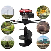 Gardenpro 1P70F Loncin Motorlu Toprak Burgu Makinası 7 Hp 300 mm - 2