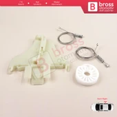 Ford Mondeo MK2 MK3 4/5 Kapı 1996-2007 1S71F27000B İçin Arka Sağ Kapı Cam Kriko Tamir Seti thumbnail 3