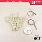 Ford Mondeo MK2 MK3 4/5 Kapı 1996-2007 1S71F27000B İçin Arka Sağ Kapı Cam Kriko Tamir Seti thumbnail 2