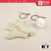 Ford Mondeo MK2 MK3 4/5 Kapı 1996-2007 1S71F27000B İçin Arka Sağ Kapı Cam Kriko Tamir Seti thumbnail 5