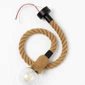 Dekoratif Halatlı Asma Tavan Lambası LED G95 Glop Ampul Sıcak Beyaz E27 Duy 6W Dekoratif Işık - 4