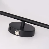 Terry 2'li Siyah Kablosuz Şarjlı Dokunmatik Pilli Led Duvar Lambası,Tablo Üstü Aplik thumbnail 10