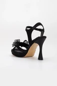 Papuçcity Hco 03165 Kadın Platform Topuklu Gelin Nikah Düğün Sandalet - 5