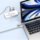 4in1 Raptor Serisi Çoklu USB-A + Type-C to Type-C + Lightning Şarj ve Data Kablosu 100W 120cm - 1