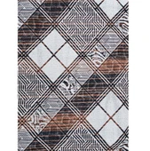 Polo Life Savan 4m2 Pamuklu Lastiksiz Halı Ört, Çok Amaçlı, Piknik Ört (170x245)-Kareli Kahve - 2
