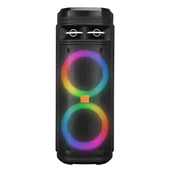 Mikado MD-BT106 30W USB/BT/TF/TWS Led Işıklı Kablosuz Mikrofonlu Toplantı-Parti Kule Hoparlör - 1