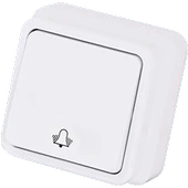 IP44 Sıva Üstü Zil Anahtarı Suya Dayanıklı Nemli Ortamlar İçin Komütatör - 1