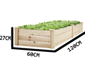 Ahşap Sebze Yatağı 60x120x27 cm - 1