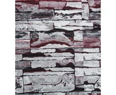 Polo Life Savan 4m2 Pamuklu Lastiksiz Halı Ört, Çok Amaçlı, Piknik Ört (170x245)-Taş Desen Bordo - 1