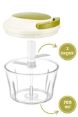 Flora İpli El Rondosu, Paslanmaz Çelik Bıçaklı El Robotu Sebze Meyve Kuruyemiş Doğrayıcı 700 ml - 14