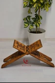 Kur’an-ı Kerim Rahlesi Selçuklu Desenli – Büyük Boy (18X65cm) Oyma İşçilikli - 1