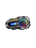 LEEWAYS Q08 5.3 Uyumlu Motosiklet Kask Kulaklık Intercom Işıklı Motorsiklet Interkom - 1