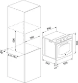 Tecna Siyah Ankastre Set  (8471 5 Gözlü Döküm Izgara 70 Cm Ankastre Ocak-8126 6 Fonksiyon Fırın-Tecna 8871 60 cm Duvar Tipi Davlumbaz) - 11