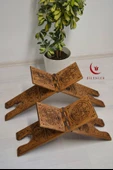 Kur’an-ı Kerim Rahlesi Selçuklu Desenli Model 2– Büyük Boy (18X65cm) Oyma İşçilikli - 4