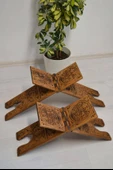 Kur’an-ı Kerim Rahlesi Selçuklu Desenli Model 2– Küçük Boy (18X45cm) Oyma İşçilikli - 5