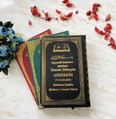 Tül Keseli İnci Tesbihli İsim Baskılı Ciltli Yasin Kitabı Siyah Renk thumbnail 3