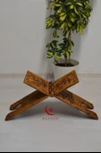 Kur’an-ı Kerim Rahlesi Selçuklu Desenli Model 2– Küçük Boy (18X45cm) Oyma İşçilikli - 1