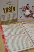Türkçe Okunuşlu ve Mealli Fihristli 41 Yasin Dua Kitabı Orta Boy Krem thumbnail 3