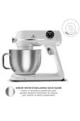 Karaca Multichef Artisan Digital Ekran 7 Litre Döküm Stand Mikser Pearl White 1800w - 2