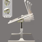 Move - N9  Yükseklik Ayarlı LED Aydınlatmalı Gri Laptop Sehpası - 5