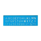 RİO CETVEL HARF VE YAZI ŞABLONU 30 CM - 1
