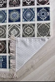 40 Yama Desenli Astarlı Seccade Gri - 5