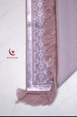 Hediyelik-Çeyizlik Lüks Kadife Seccade Pembe - 3