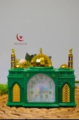 Ezan Okuyan Nostaljik Masa Saati Yeşil – Mekke Ezanı Sesli (Dijital Olmayan) Küçük Boy - 3