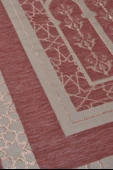 Mihrap Desenli Astarlı Seccade Pembe - 4