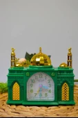 Ezan Okuyan Nostaljik Masa Saati Yeşil– Mekke Ezanı Sesli (Dijital Olmayan) Büyük Boy thumbnail 4